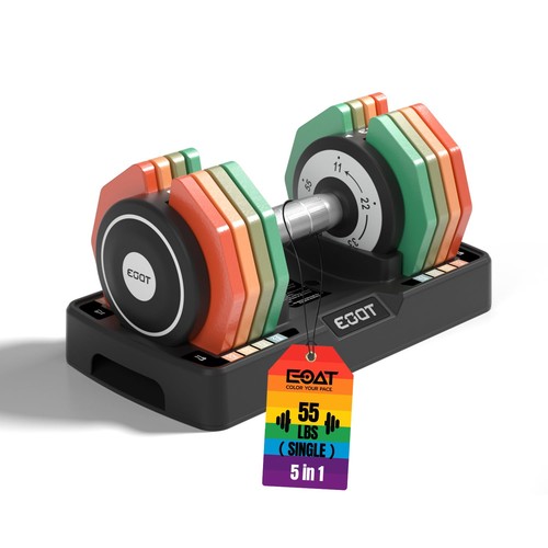 Adjustable dumbbells single - dumbbells,