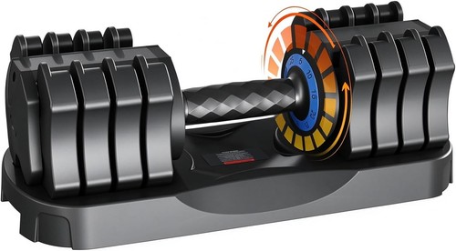 25lb adjustable dumbbell quick - 25lb,