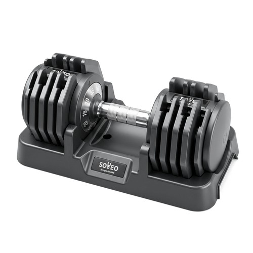 Adjustable dumbbell lbs - adjustable, 5-55