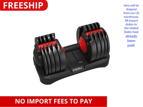 Fitrx adjustable dumbbell 5 - dumbbell, 52.5