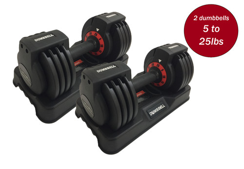 Adjustable dumbbells 25lb - adjustable, dumbbells,