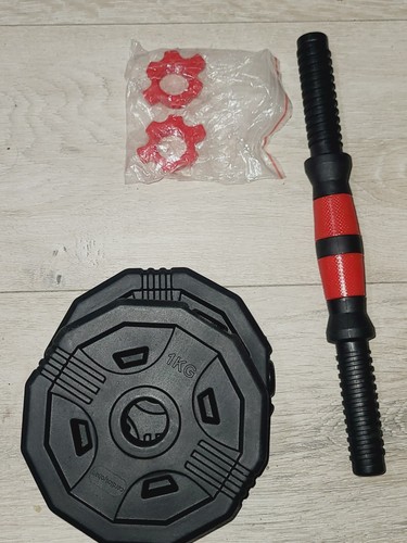 Adjustable plastic dumbbells - plastic,
