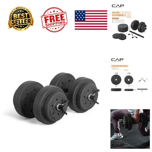 Adjustable dumbbell set lb - set,
