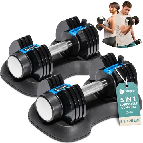 Adjustable dumbbells set - adjustable,
