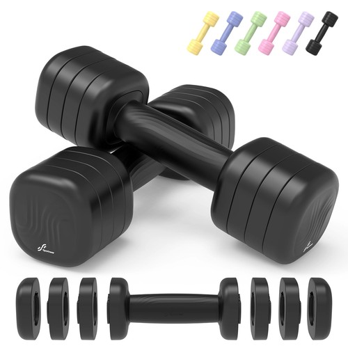 Adjustable dumbbell set - adjustable, 4in1