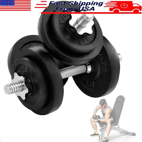 Adjustable cast iron dumbbell - cast,
