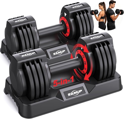 Adjustable dumbbell set 2 - adjustable, of
